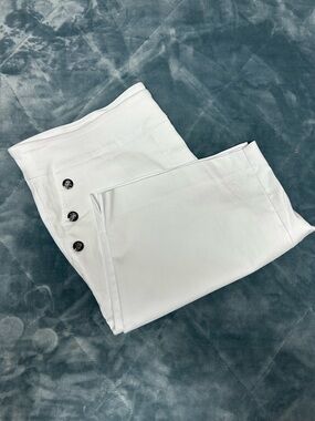 Denim white capris size 3X NWOT nautical vibes stretch counterparts women’s